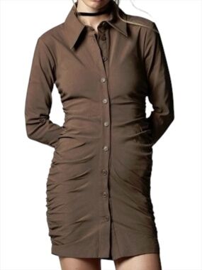 zara grey zip up dress WASHED HOODED ZIP SWEATSHIRT - Grayish